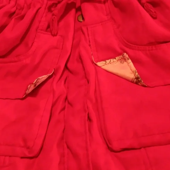 Ladies hooded Peacoat zippered and snap - Picture 5 of 6